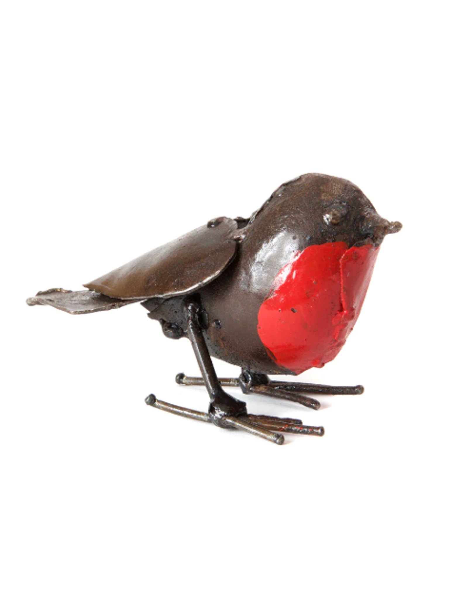 Zimbabwe Recycled Metal Robin Sculpture