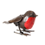 Recycled Metal Robin Sculpture