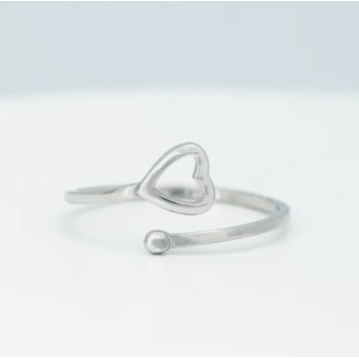 China Ada Silver Heart Ring China Ada Silver Heart Ring