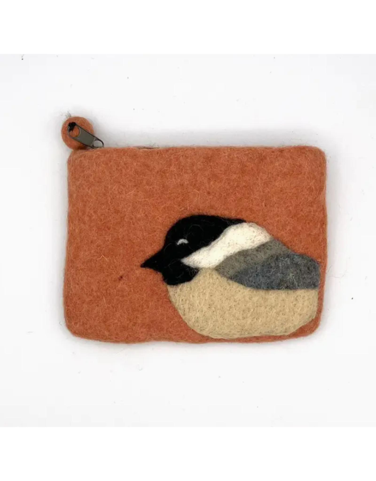 Nepal Chickadee Felt Coin Purse, Nepal