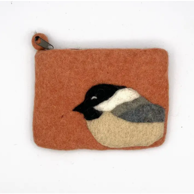 Felt Coin Purse - Chickadee