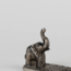 Silver Elephant Incense Holder