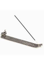 India Silver Elephant Incense Holder, India