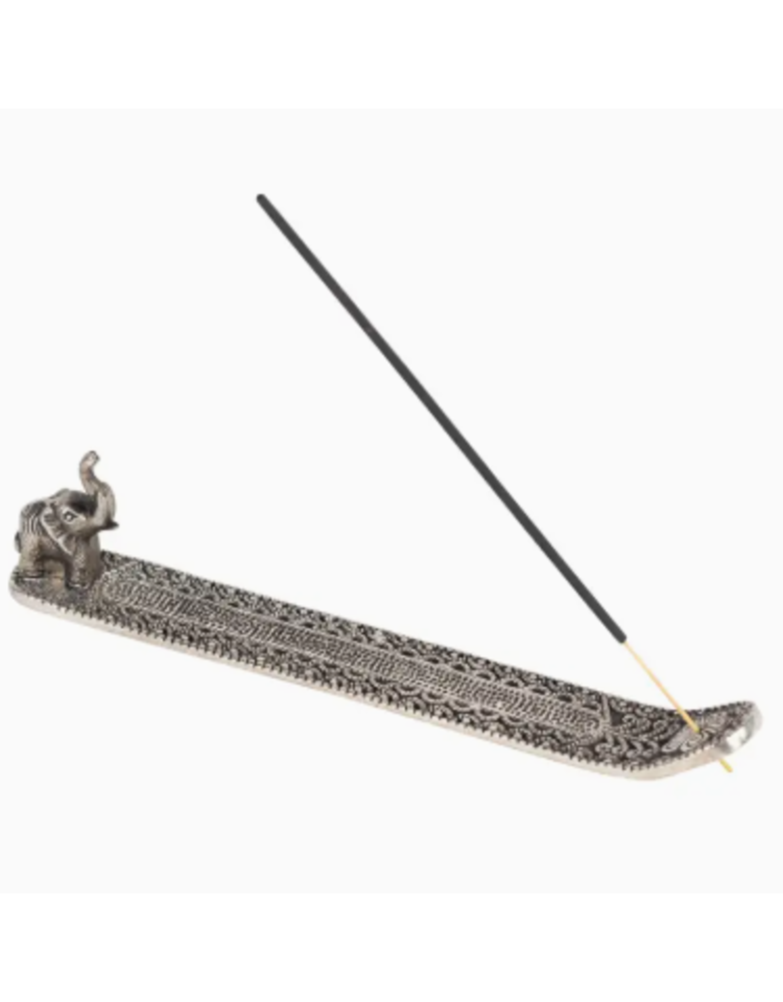 India Silver Elephant Incense Holder, India