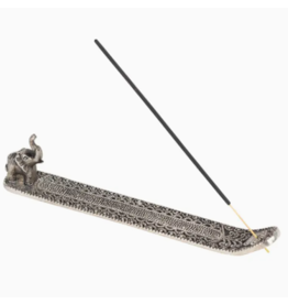 India Silver Elephant Incense Holder, India