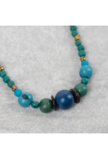 Ecuador Balsas Beaded Tagua Necklace, Ecuador
