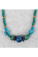 Ecuador Balsas Beaded Tagua Necklace, Ecuador