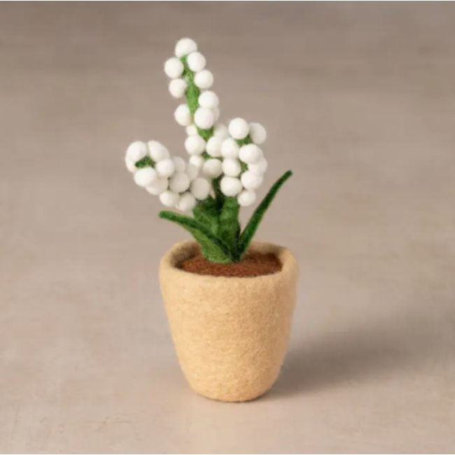 Felted Flower Pot
