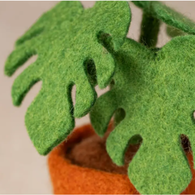 Felted Flower Pot