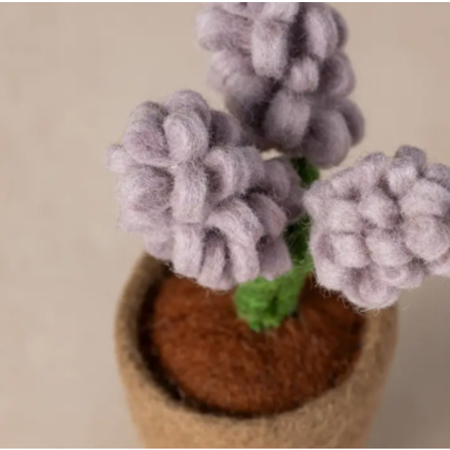 Felted Flower Pot