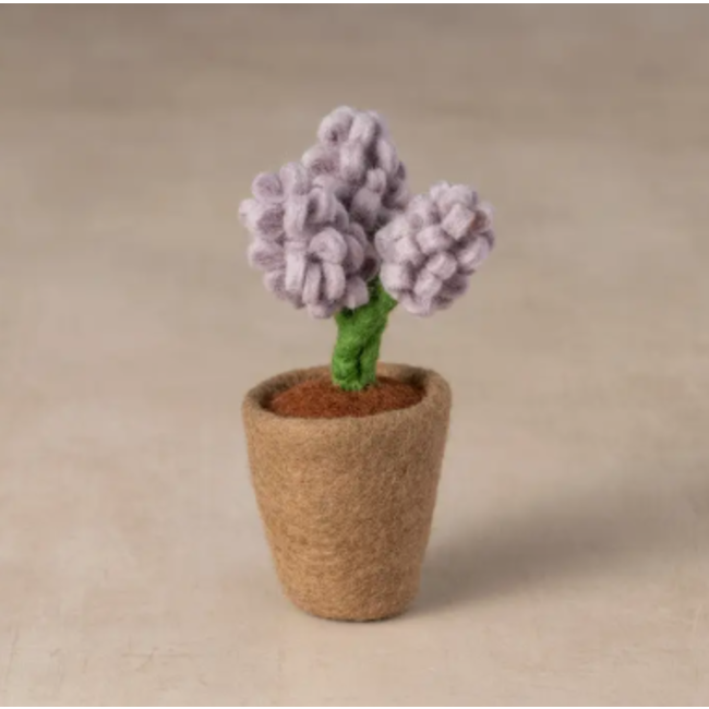 Felted Flower Pot
