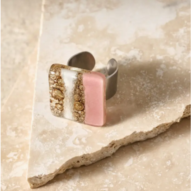 Julieta Glass Statement Ring