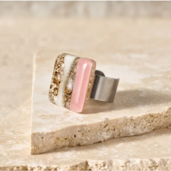 Julieta Glass Statement Ring