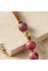 Colombia Lavender Seed & Suede Necklace, Colombia