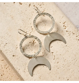 Kenya Nuru Moon Drop Earrings, Kenya