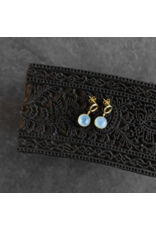 India Sona Chalcedony Drop Earrings, India
