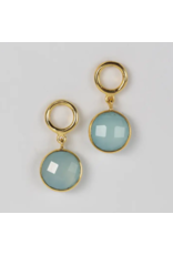India Sona Chalcedony Drop Earrings, India
