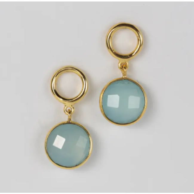 Sona Chalcedony Drop Earrings