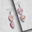 Twin Leaf Tagua Dangle Earrings
