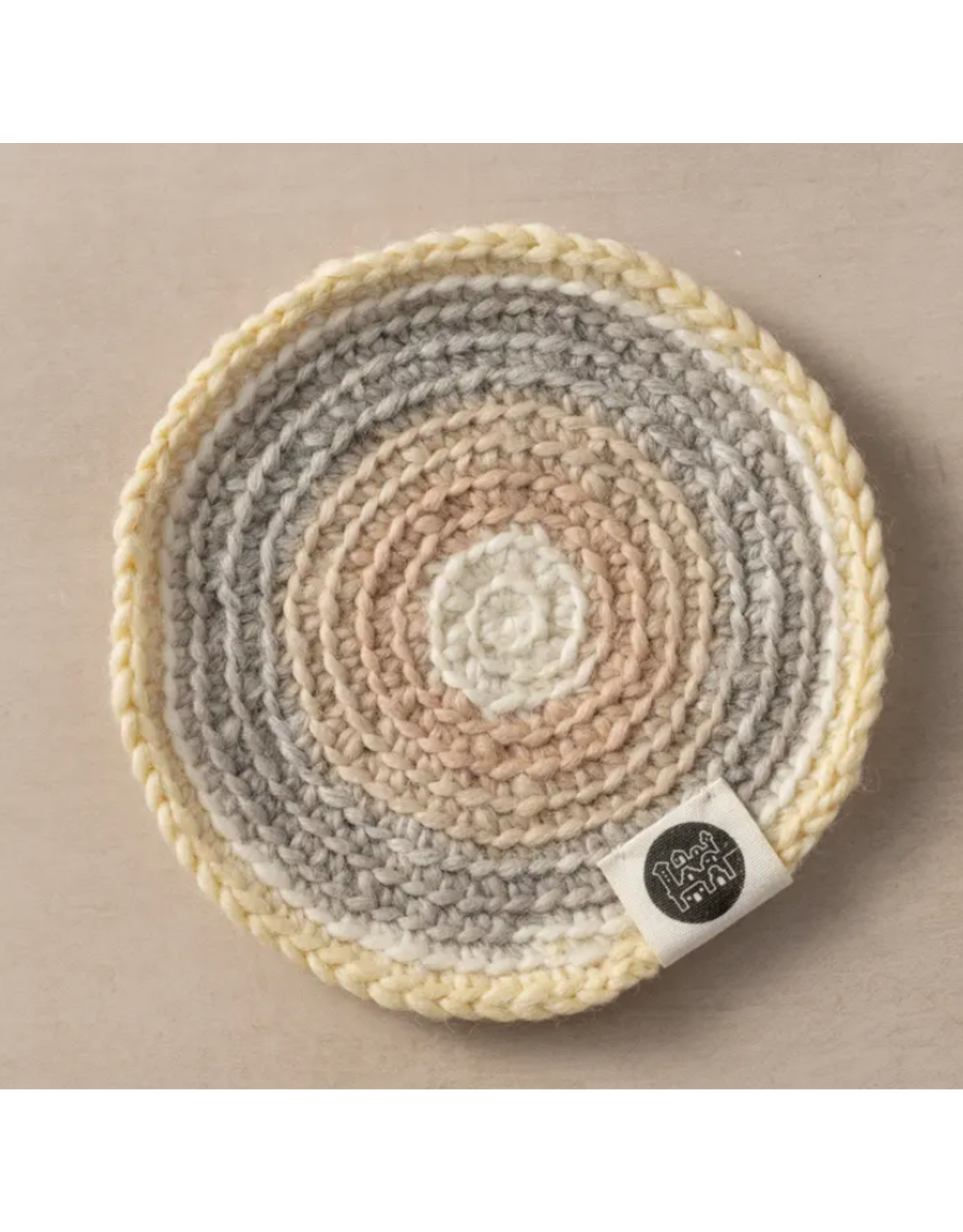 Nepal Watercolour Crocheted Teapot Trivet, Nepal