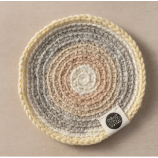 Nepal Watercolour Crocheted Teapot Trivet