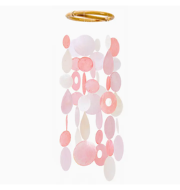 Indonesia Small Pretty in Pink Capiz Chime, Indonesia