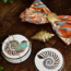 Wood Seashell Coasters (set of 4)