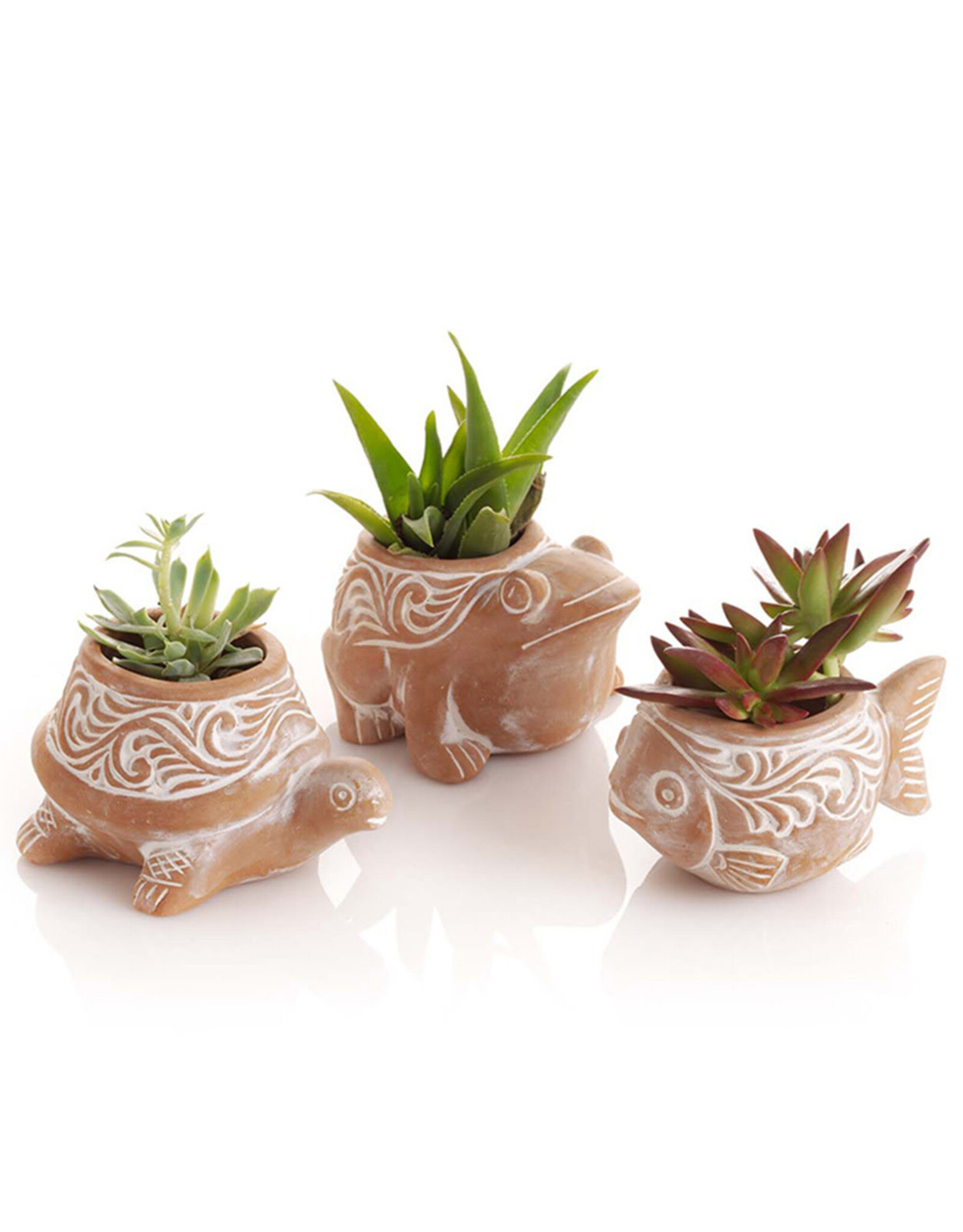 Bangladesh CLEARANCE Pond Critter Planter, Bangladesh Fish