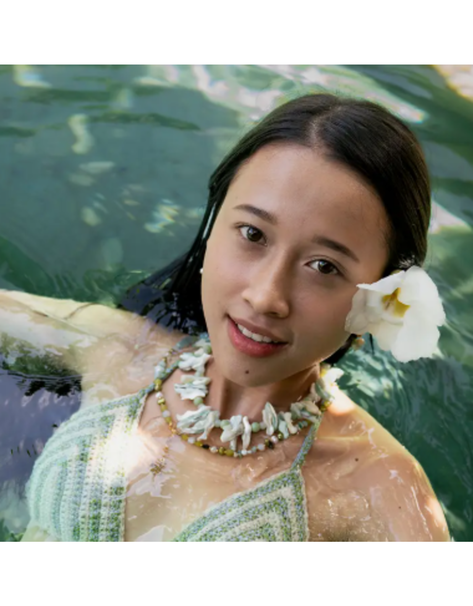 Indonesia Shell Choker - Aqua, Indonesia
