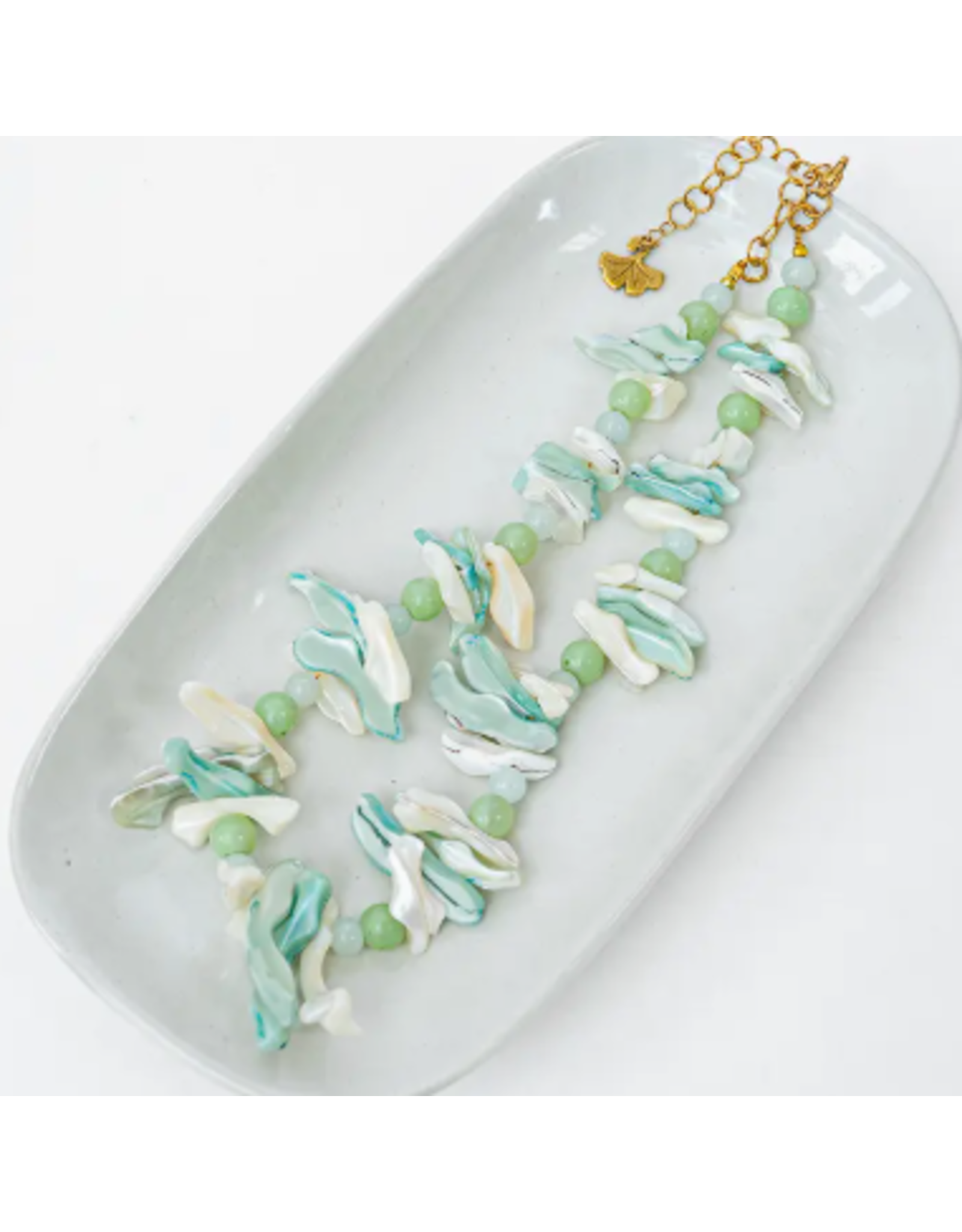Indonesia Shell Choker - Aqua, Indonesia