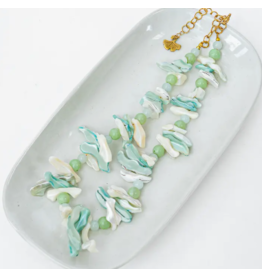 Indonesia Shell Choker - Aqua, Indonesia