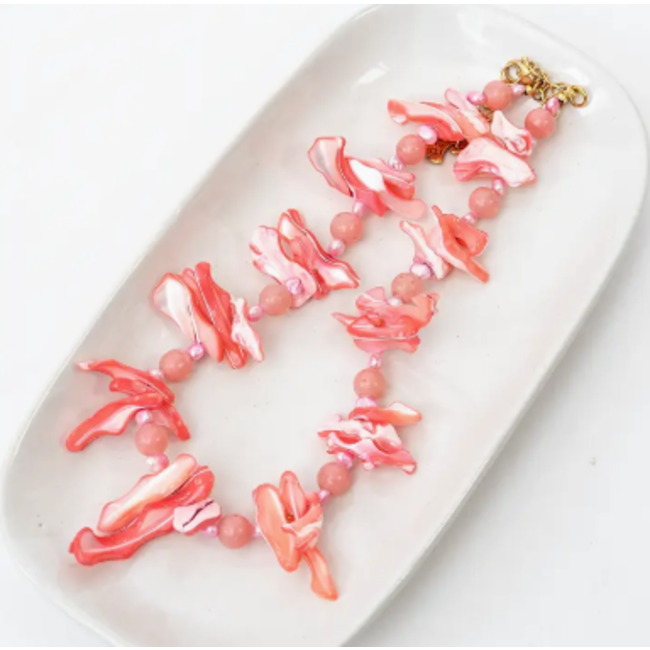 Shell Choker - Pink