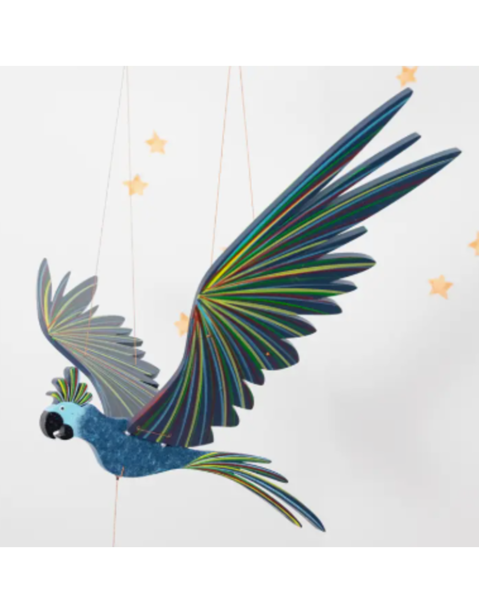 Colombia Blue Cockatiel Flying Mobile, Colombia