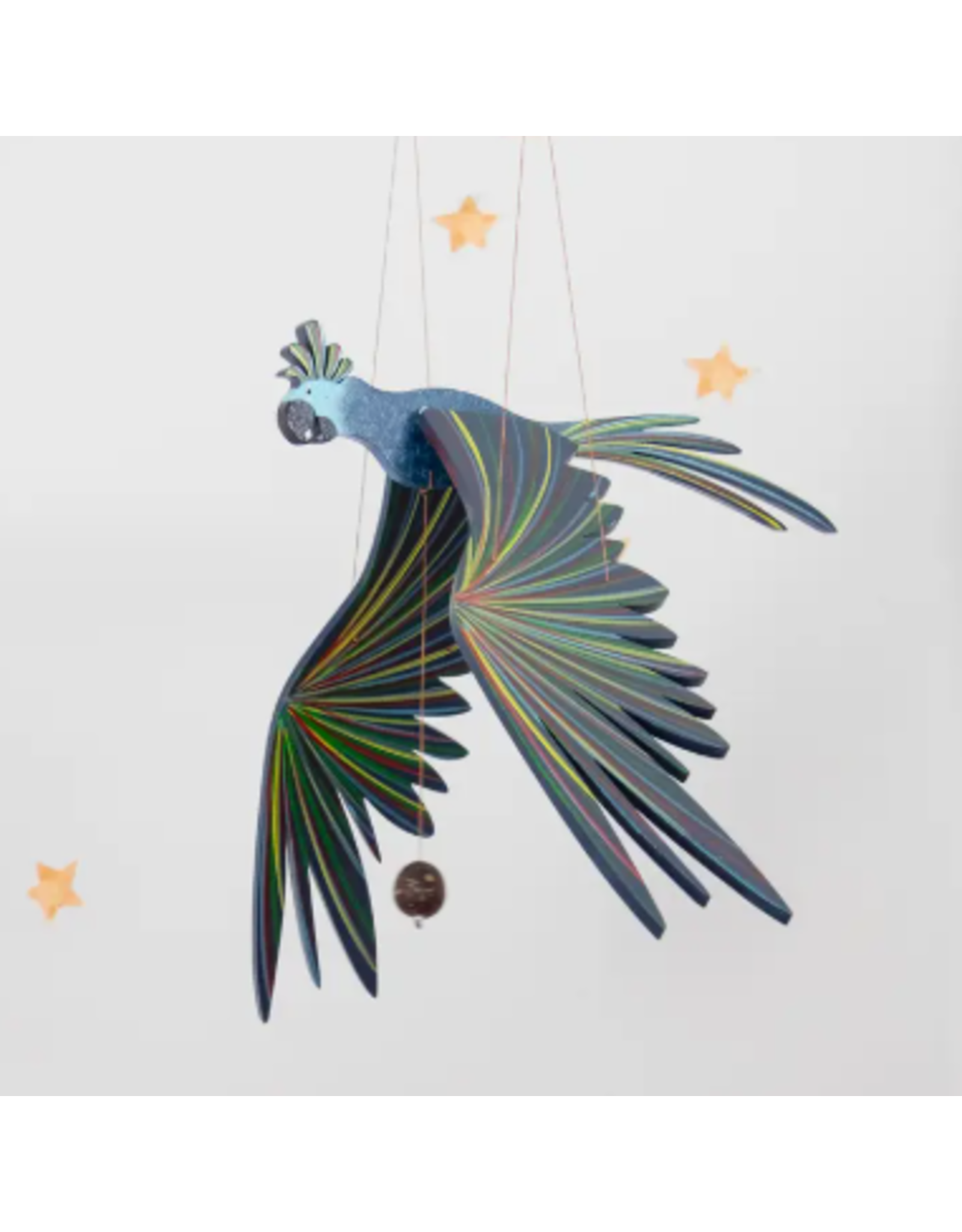 Colombia Blue Cockatiel Flying Mobile, Colombia
