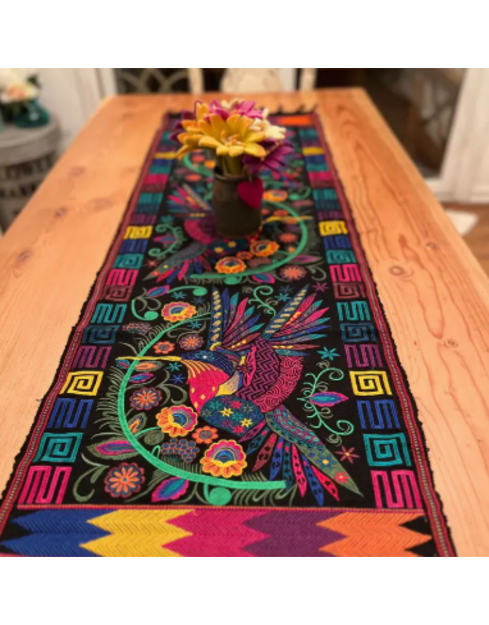 Guatemala Wild Bird Table Runner (17x50), Guatemala