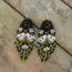 Guatemala Moth Fringe Earrings - Gold Moonlight