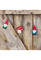 Nepal Gnome & Mushroom Eco-Paper Garland, Nepal