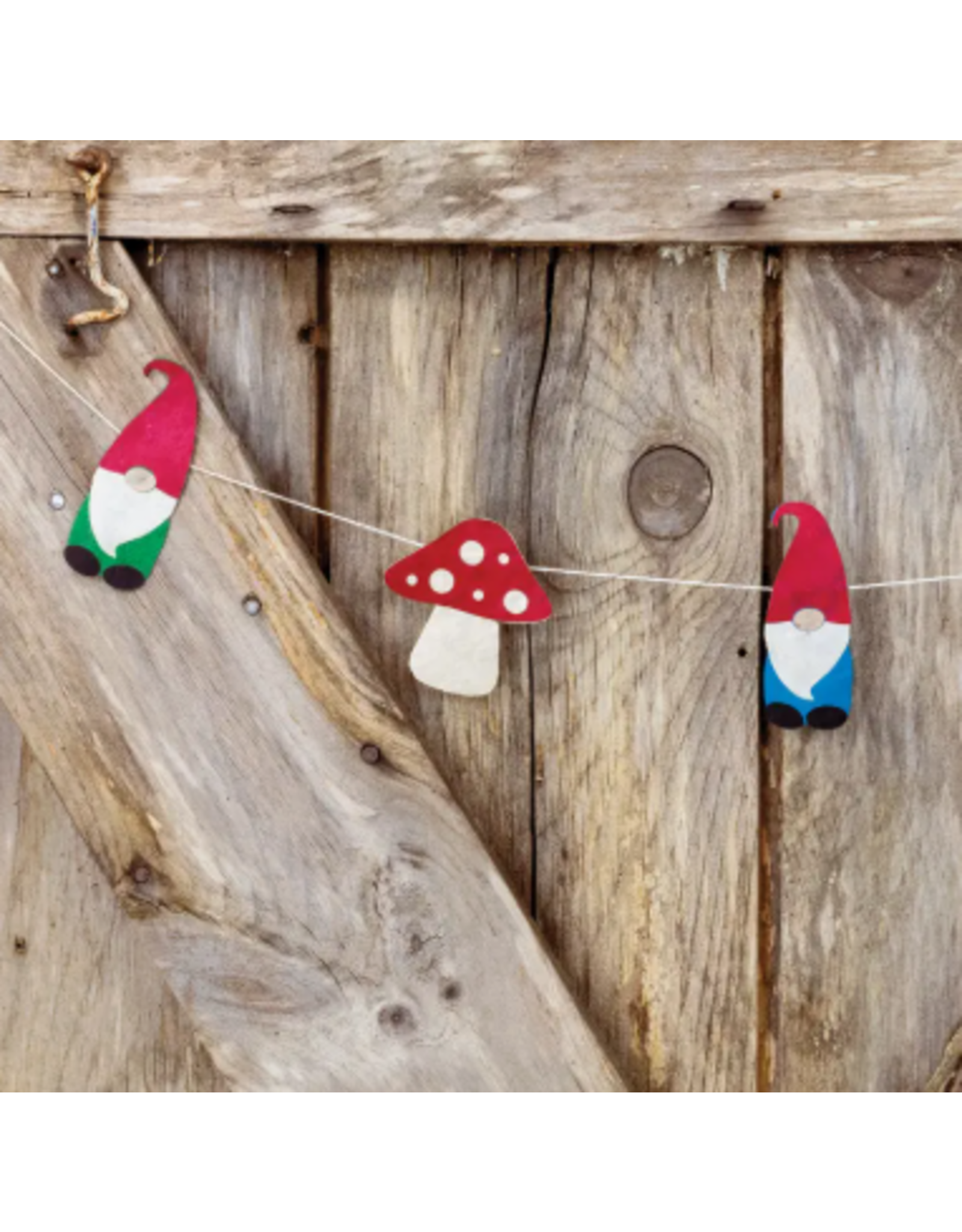 Nepal Gnome & Mushroom Eco-Paper Garland, Nepal