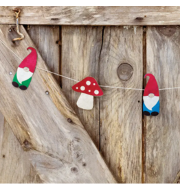 Nepal Gnome & Mushroom Eco-Paper Garland, Nepal