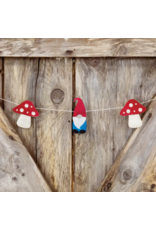 Nepal Gnome & Mushroom Eco-Paper Garland, Nepal