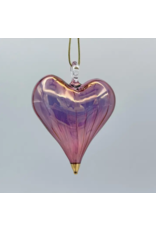 Egypt Blown Glass Heart Ornament - Lavender, Egypt