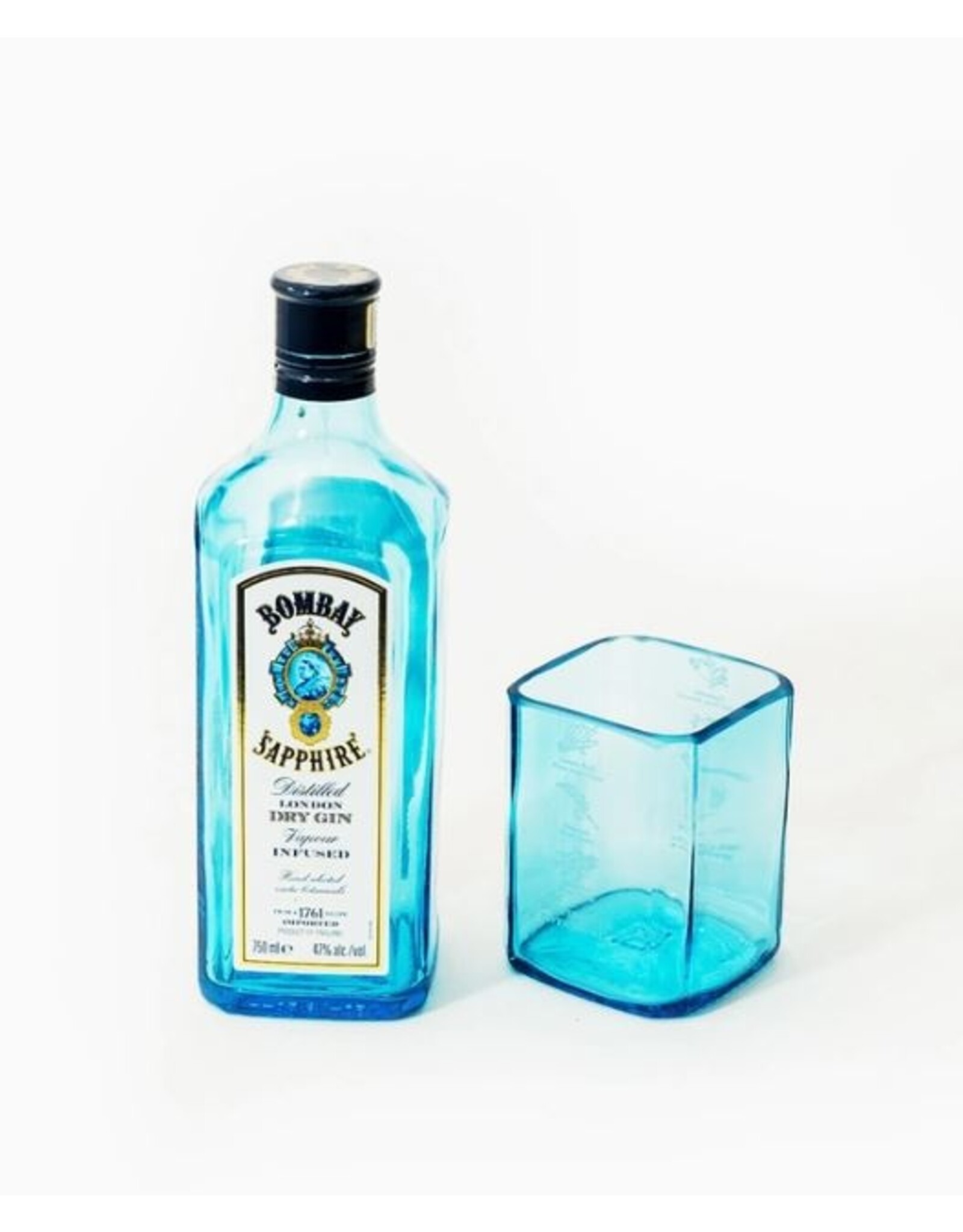 Guatemala Upcycled Gin Bottle Glass, Guatemala
