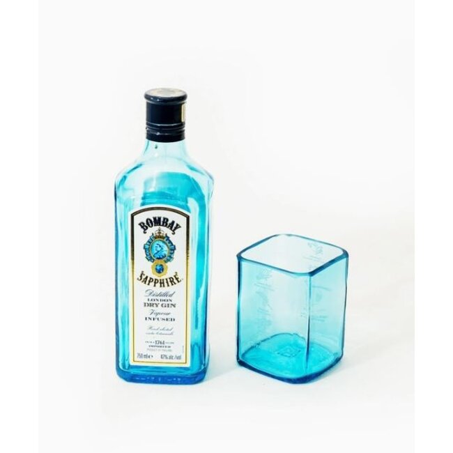 Upcycled Gin Bottle Glass