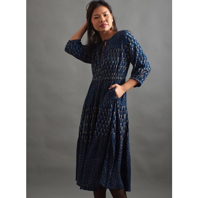 Adriana Dress in Midnight Floral Mix