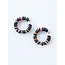 India Heishi Hoop Earrings