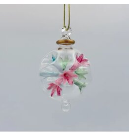 Egypt Blown Glass Blossom Ornament, Egypt Pastels