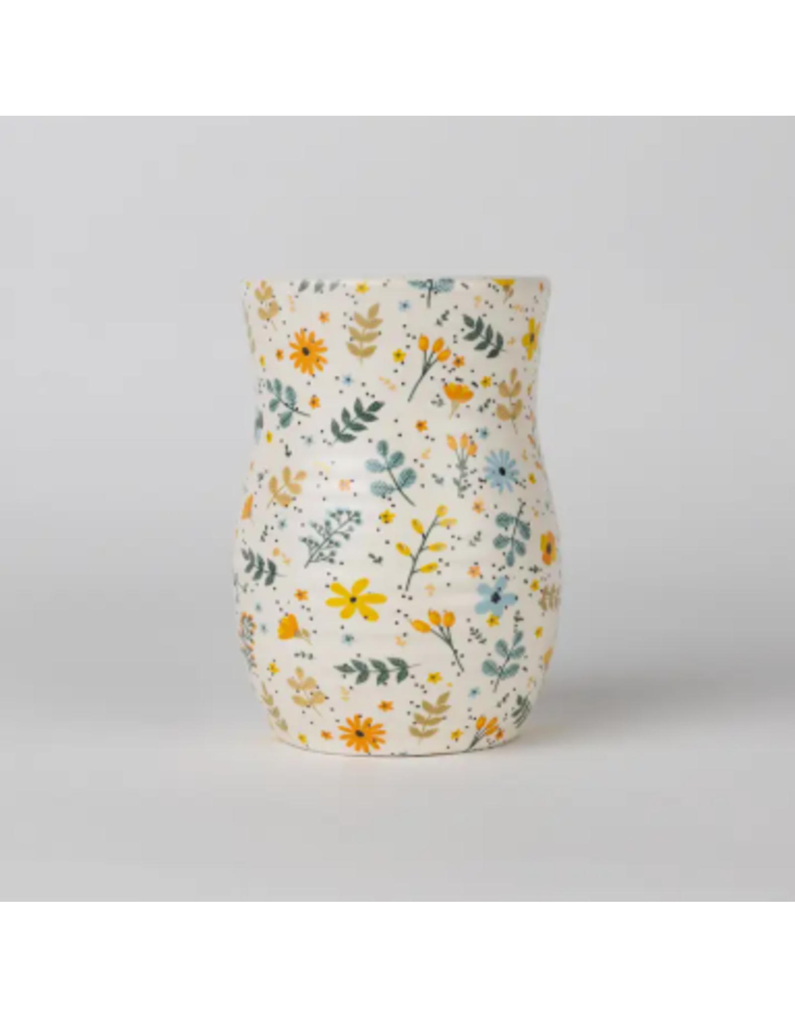 India Tula Floral Ceramic Tumbler