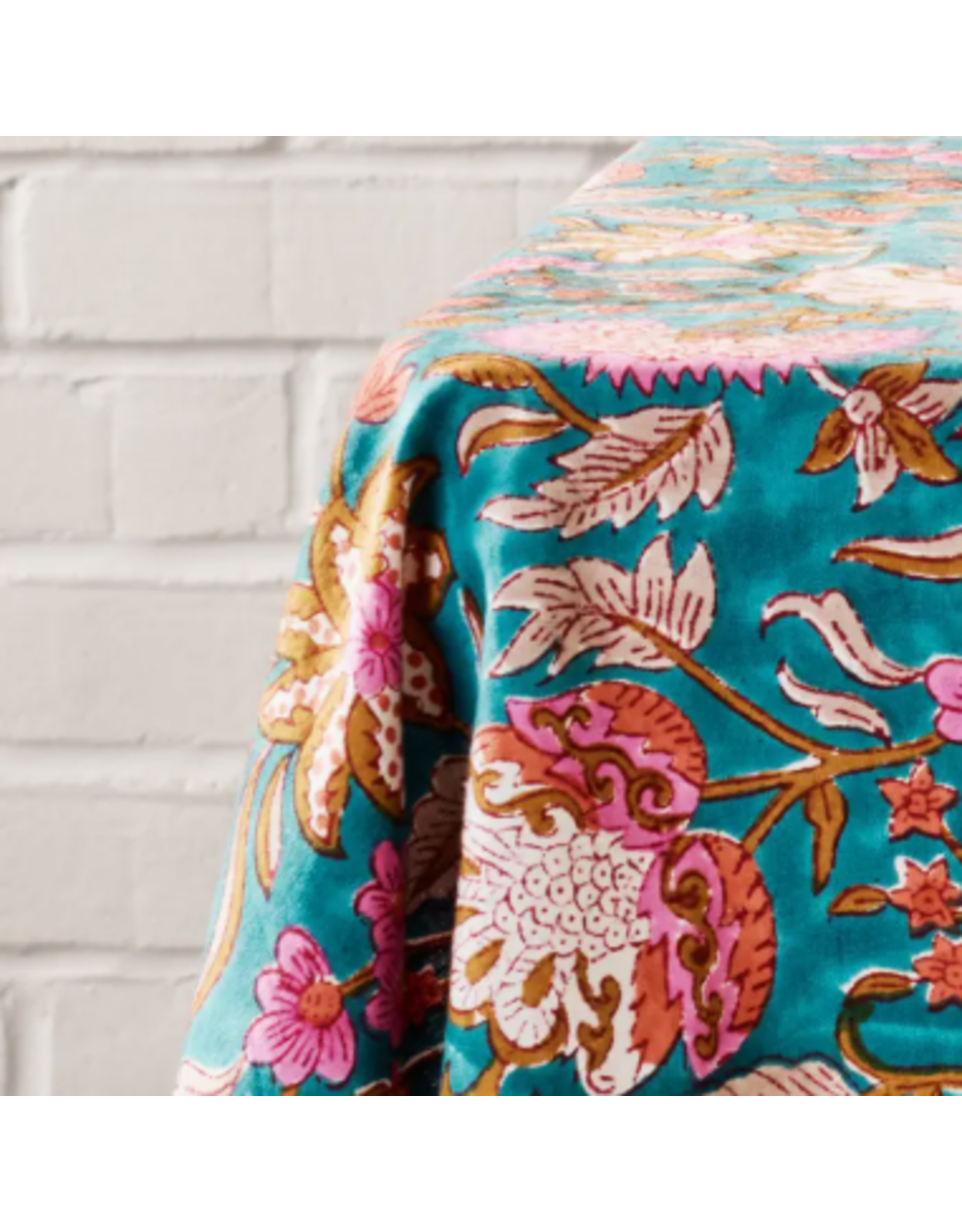 India Stabaka Blockprint Tablecloth (60x90), India