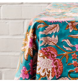 India Stabaka Blockprint Tablecloth (60x90), India