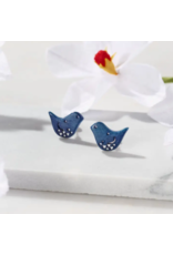Colombia Pisco Bird Tagua Earrings, Colombia